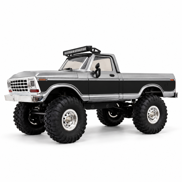 HB Toys Apex4WD 1:16 Retro Pickup RC Rock Crawler – Black & Silver