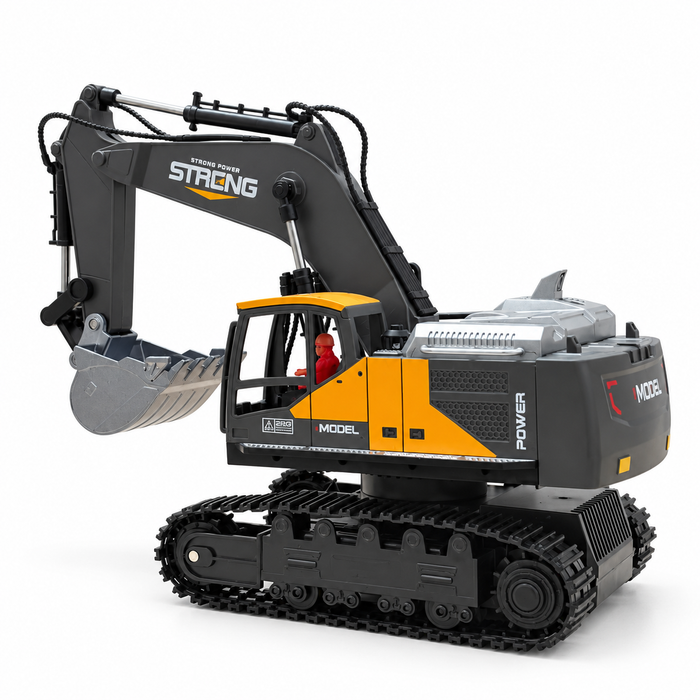 Strong Power 1:16 12-Channel RC Alloy Excavator with Mist Spray